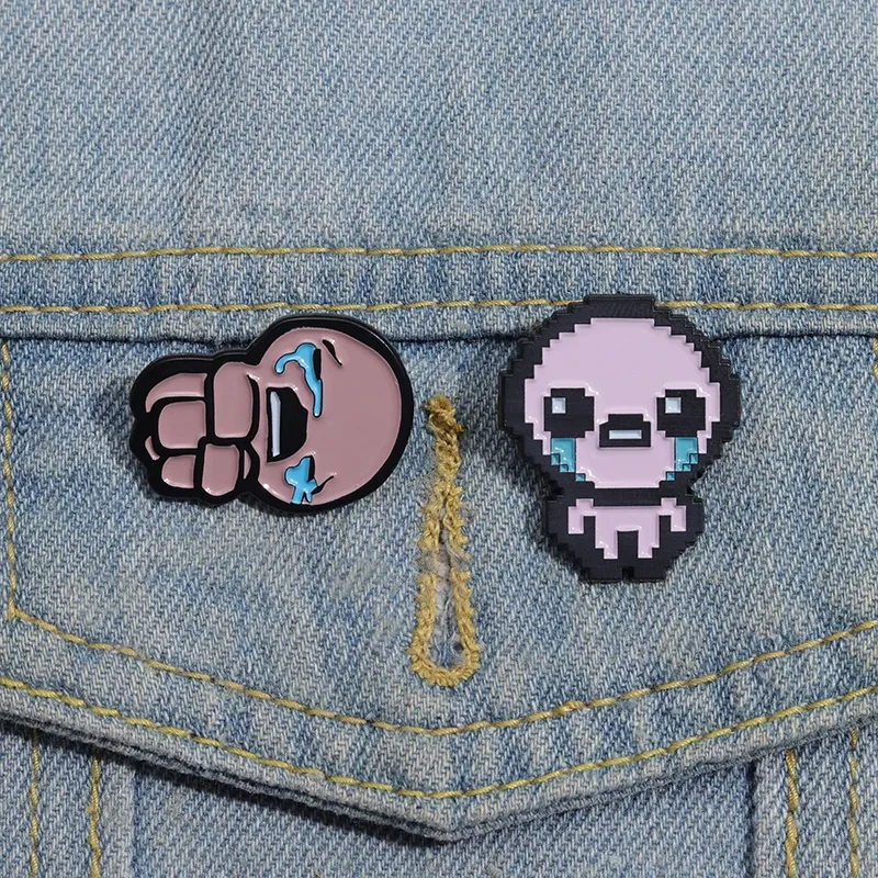 The Binding of Isaac Retro Pixel Art Enamel Pin Badge - Cute Custom Metal Game Jewelry for Backpacks, Lapels, Gifts for Kids & Friends showcase 9