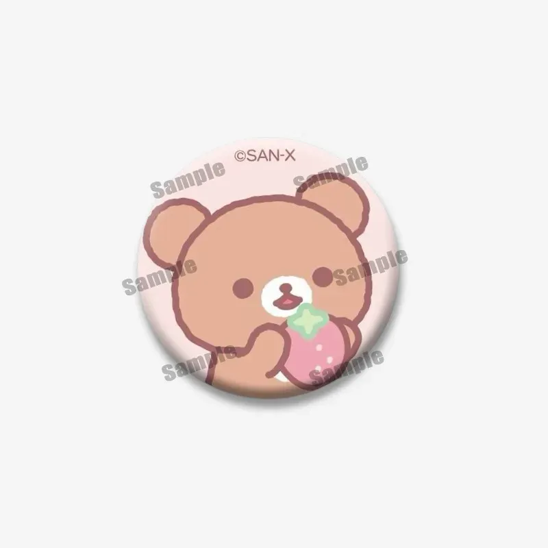 Cute Rilakkuma Bear Cartoon Button Pins Brooch Badge Accessory - 32mm/44mm/50mm/58mm Tinplate Coin Pins for Backpacks, Clothing, Collars - Fun Gifts for Kids & Friends thumbnail 5