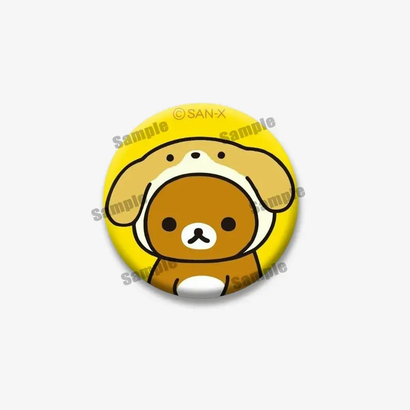 Cute Rilakkuma Bear Cartoon Button Pins Brooch Badge Accessory - 32mm/44mm/50mm/58mm Tinplate Coin Pins for Backpacks, Clothing, Collars - Fun Gifts for Kids & Friends thumbnail 6