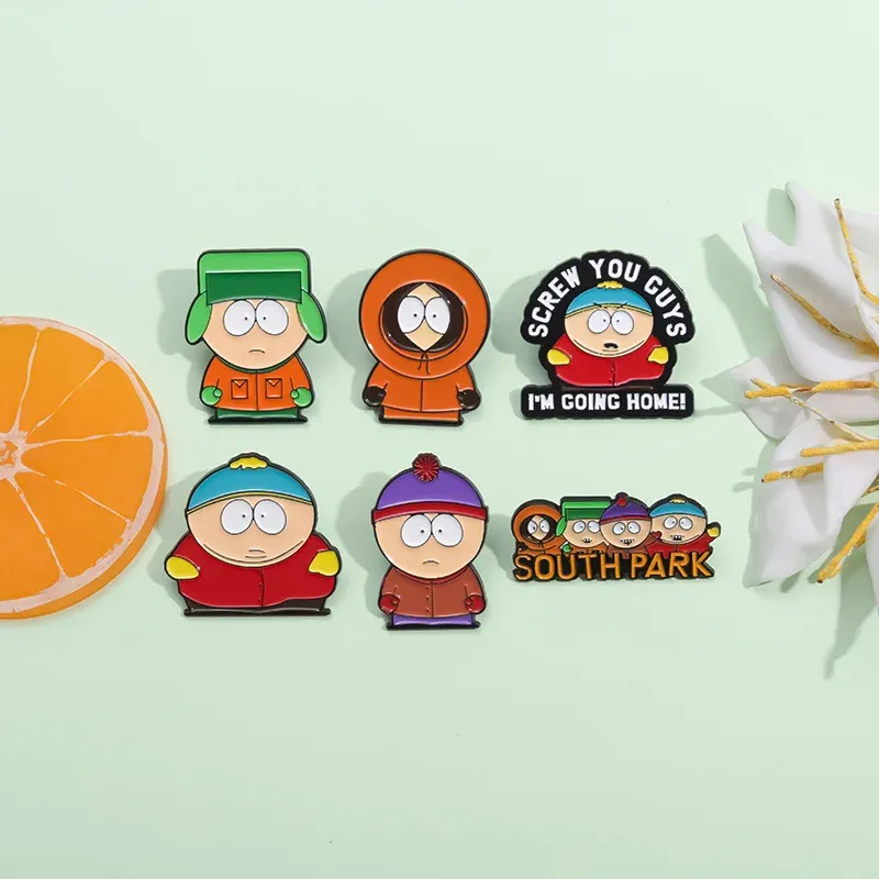 6PCS Cartoon Enamel Pins Set - Cute Metal Character Badges for Backpacks, Hats, Jewelry Gifts for Kids & Friends showcase 8