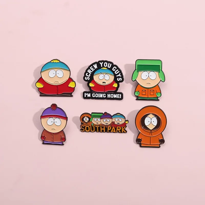 6PCS Cartoon Enamel Pins Set - Cute Metal Character Badges for Backpacks, Hats, Jewelry Gifts for Kids & Friends showcase 9