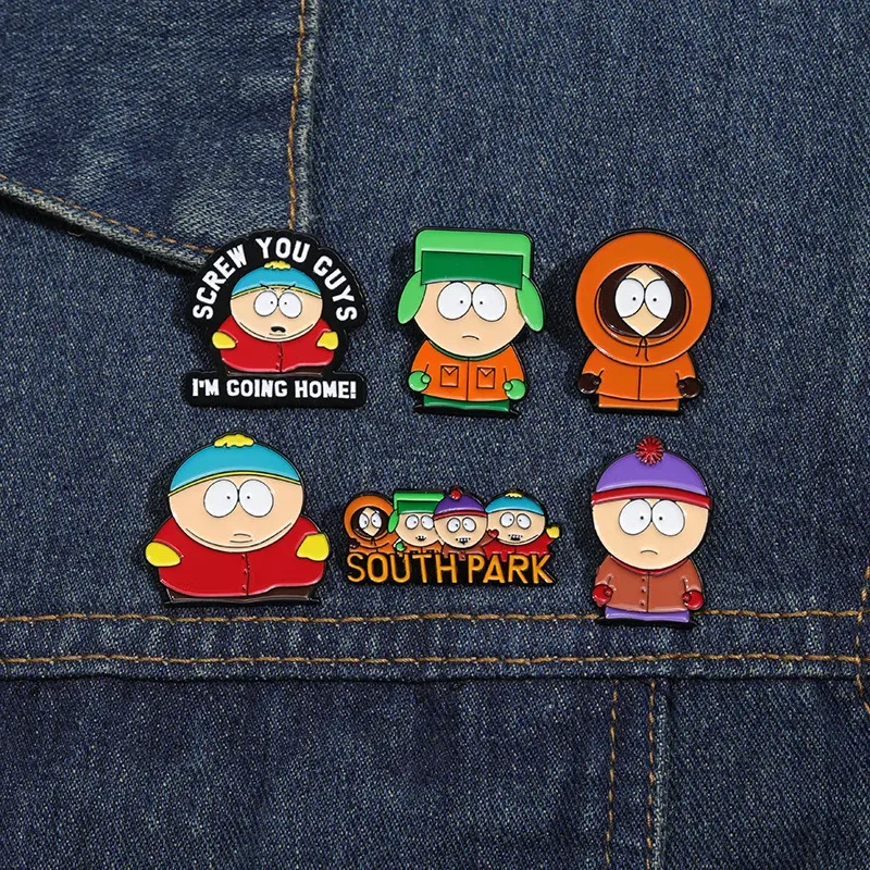 6PCS Cartoon Enamel Pins Set - Cute Metal Character Badges for Backpacks, Hats, Jewelry Gifts for Kids & Friends showcase 7