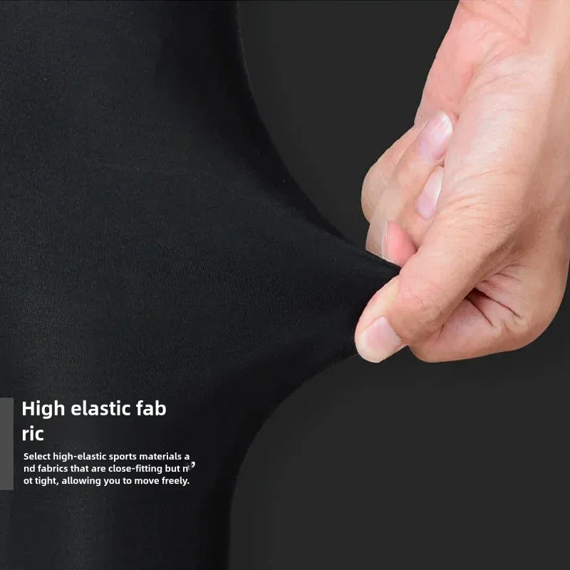 Men's Compression Fitness Shorts for Bodybuilding & Gym Workouts - Elastic Skinny Leggings for Training, Running, Basketball, Yoga - Comfortable Sportswear showcase 3