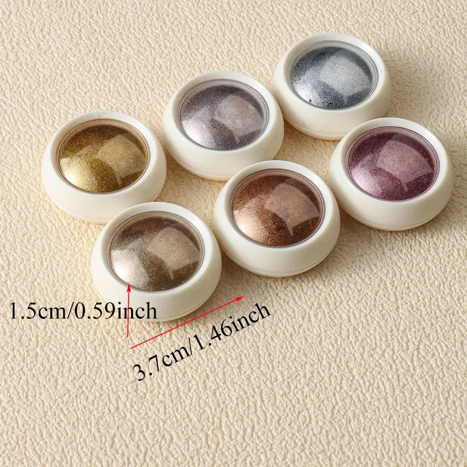 6pc Gold Metallic Mirror Glitter Nail Art Powder Set - Rose Gold, Silver, Pink Pigment for UV Gel Polish & Manicure Decoration showcase 8