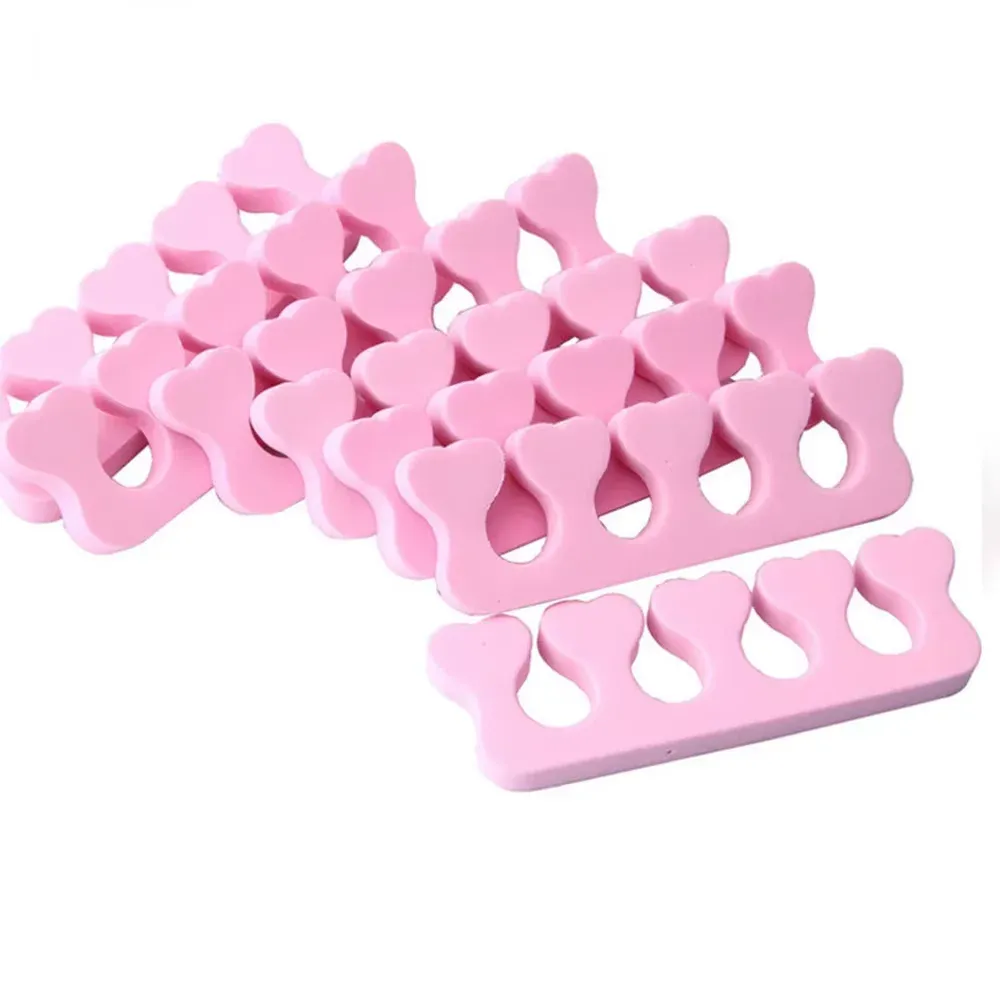 100PCS Soft EVA Sponge Toe Separators for Pedicure & Manicure - Comfortable Nail Art Finger Dividers for Professional Salons & Home Use showcase 2