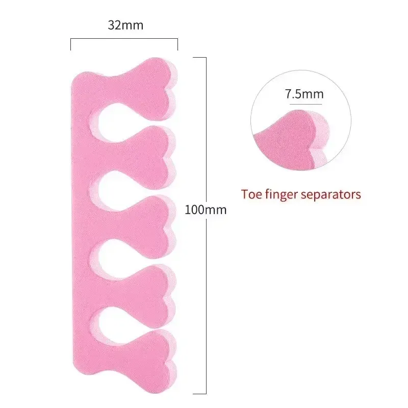 100PCS Soft EVA Sponge Toe Separators for Pedicure & Manicure - Comfortable Nail Art Finger Dividers for Professional Salons & Home Use showcase 7