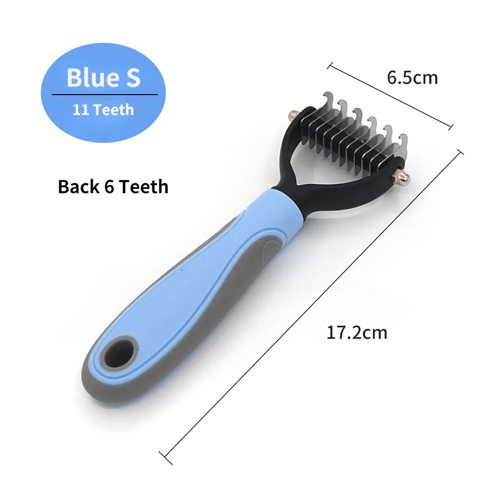Professional Pet Deshedding Brush for Dogs & Cats - Removes Undercoat & Loose Hair, Detangles Knots, Gentle Grooming Tool for All Breeds, Essential Pet Supplies showcase 6