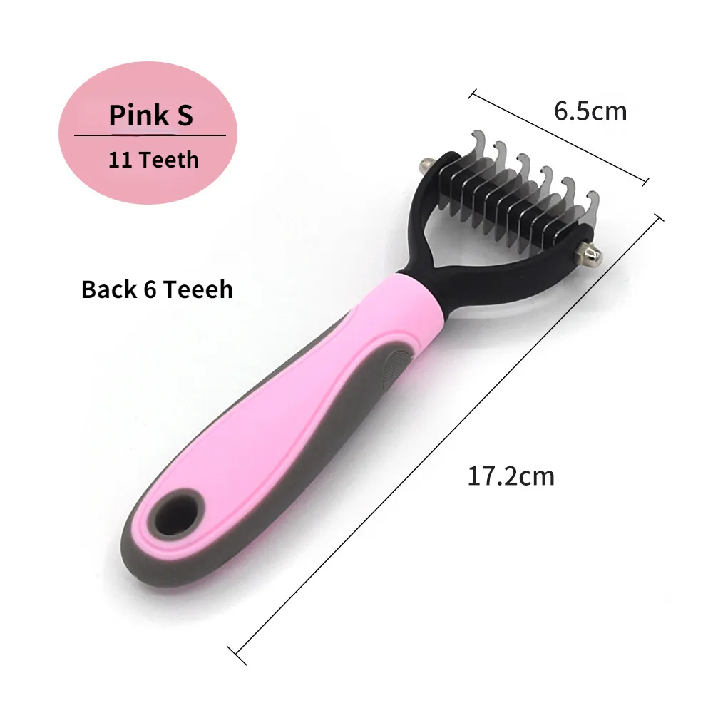 Professional Pet Deshedding Brush for Dogs & Cats - Removes Undercoat & Loose Hair, Detangles Knots, Gentle Grooming Tool for All Breeds, Essential Pet Supplies showcase 7