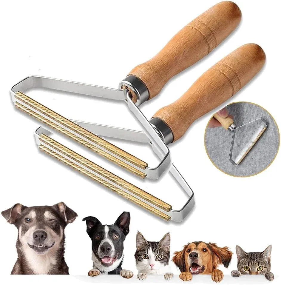 Pet Hair Remover Brush for Dogs & Cats - Reusable Grooming Tool for Furniture, Couch, Carpet, Clothes, Car Seats - Effective Pet Fur Removal for All Surfaces thumbnail 1