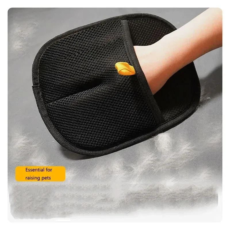 Pet Grooming Gloves for Cats & Dogs - Electrostatic Hair Removal Brush Mitt, Adhesive Comb for Shedding, Washing, and General Grooming - Essential Pet Supplies for Cleanliness showcase 9