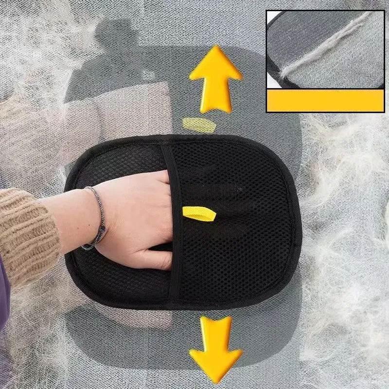 Reusable Electrostatic Pet Hair Removal Mitts - Cat & Dog Grooming Gloves for Furniture, Clothing & Car - Efficient Hair Collection Brush showcase 11