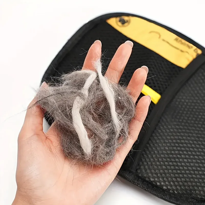 Pet Hair Removal Gloves - Dual-Action Grooming Brush & Home Cleaning Tool for Dogs & Cats, Reusable & Washable Deshedding Glove for Sofa, Carpet, Clothes, Upholstery showcase 9