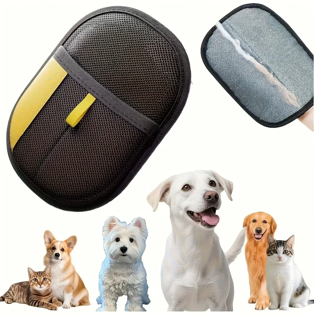 Pet Hair Removal Gloves - Dual-Action Grooming Brush & Home Cleaning Tool for Dogs & Cats, Reusable & Washable Deshedding Glove for Sofa, Carpet, Clothes, Upholstery showcase 3