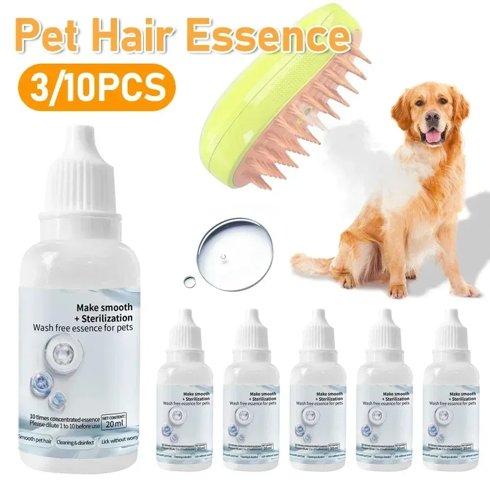 3-in-1 Pet Steamy Brush for Dogs & Cats: Electric Sprayer, Massage Comb, De-shedding Tool for Healthy Coats & Gentle Grooming thumbnail 6