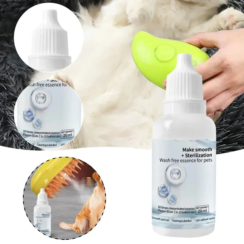 3-in-1 Pet Steamy Brush for Dogs & Cats: Electric Sprayer, Massage Comb, De-shedding Tool for Healthy Coats & Gentle Grooming showcase 12