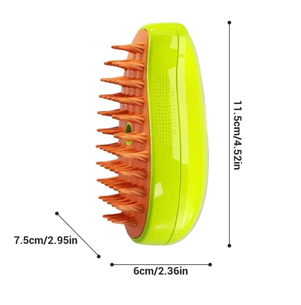3-in-1 Pet Steam Brush for Cats & Dogs: Gentle Massage, Detangling & Lint Removal - Electric Sprayer Grooming Tool for Healthy Coats showcase 8
