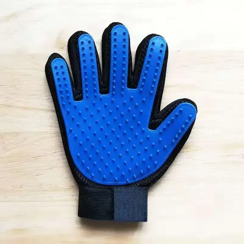 Pet Grooming Glove for Cats & Dogs - 5 Finger Bathing Brush, Hair Removal Tool, Massage Mitt for Gentle Cleaning & Shedding Control showcase 8