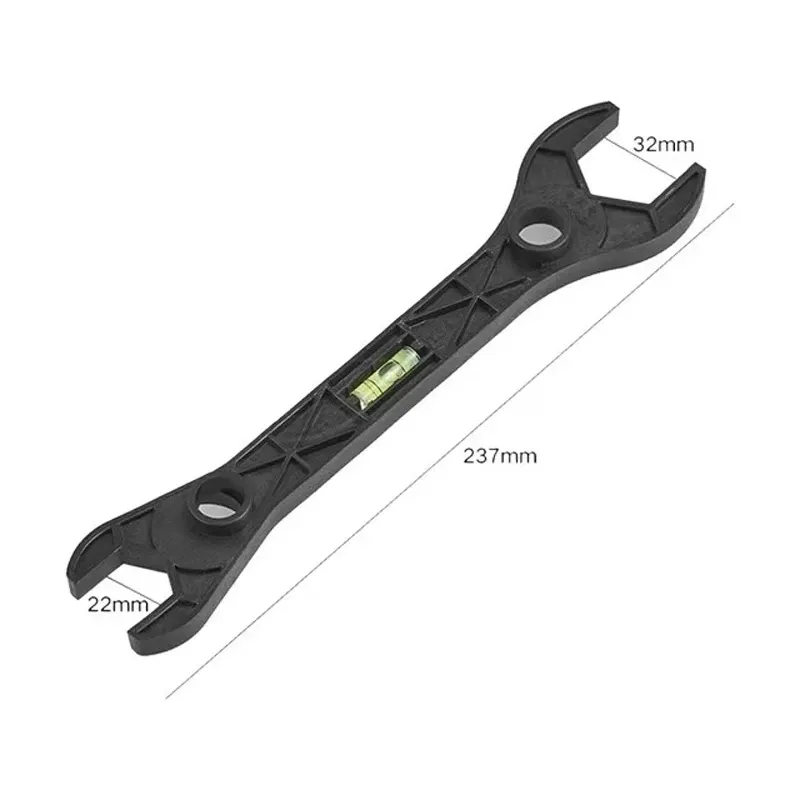 Multifunctional Dual Headed Wrench with Level - Durable Engineering Material Plumbing Tool for Faucet, Pipe, Bathroom Repairs - Essential Household Hand Tool showcase 8