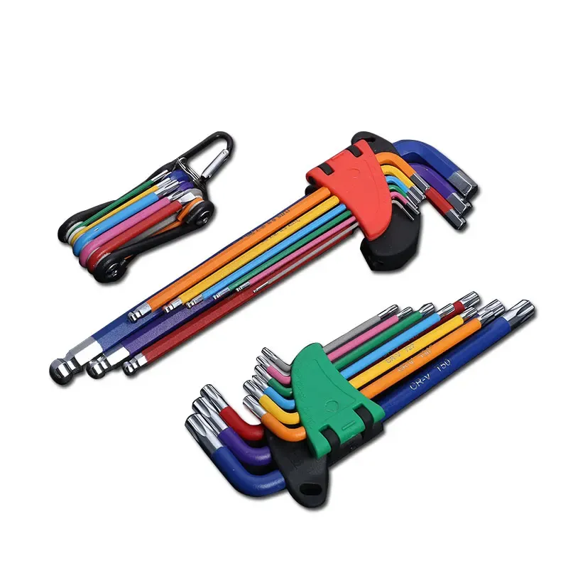 9-Piece Long Arm Hex Key Set Allen Wrench Kit for Allen Screws, 1.5mm-10mm Hexagon Spanner for Bicycle Repair and General Maintenance thumbnail 4