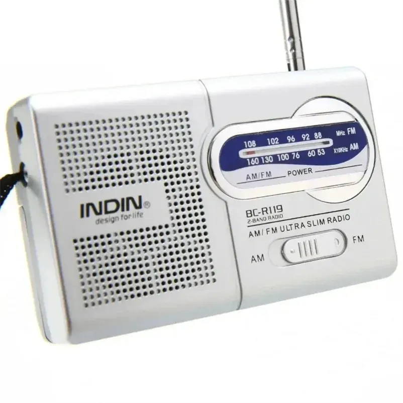 Mini Portable FM AM Radio Battery Operated BC-R119 with High-Quality Speaker and Headphone Jack for Emergencies, Home, Walking, Running showcase 1