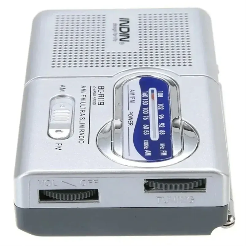 Mini Portable FM AM Radio Battery Operated BC-R119 with High-Quality Speaker and Headphone Jack for Emergencies, Home, Walking, Running thumbnail 4