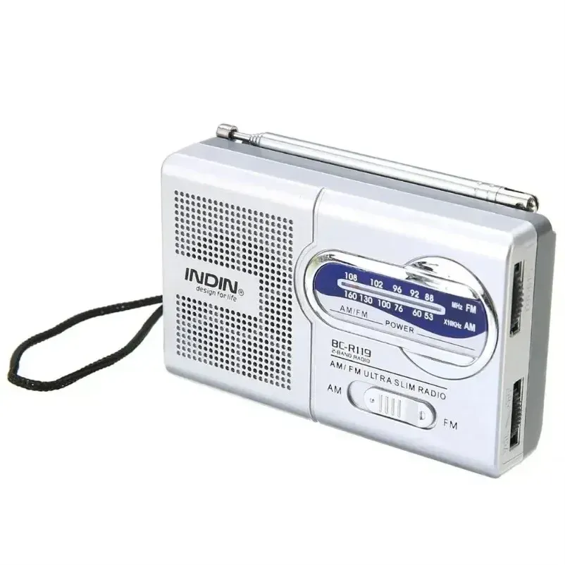 Mini Portable FM AM Radio Battery Operated BC-R119 with High-Quality Speaker and Headphone Jack for Emergencies, Home, Walking, Running showcase 4