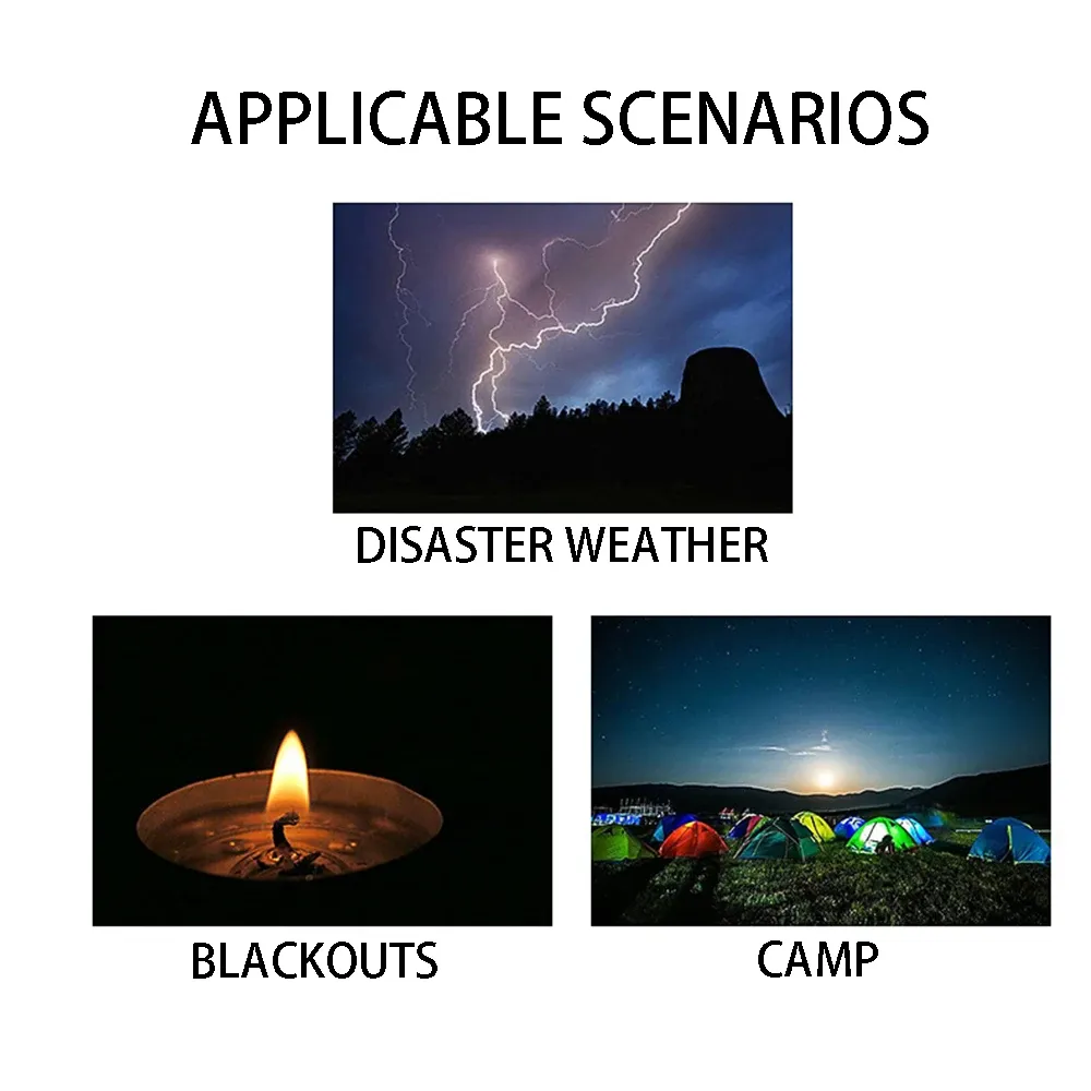 2000mAh Emergency Radio with LED Flashlight, Solar & Hand Crank Charging, AM/FM/NOAA Weather Band, USB Power Bank for Outdoor Travel & Emergencies showcase 10