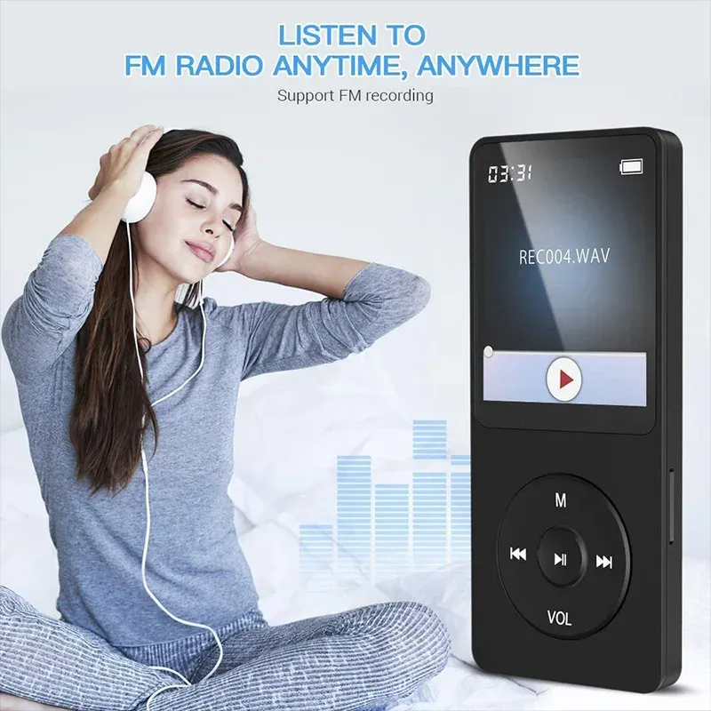 Portable MP3 Player with LCD Display, Bluetooth, FM Radio & E-books - Lossless HiFi Music Player for Travel & Fitness thumbnail 2