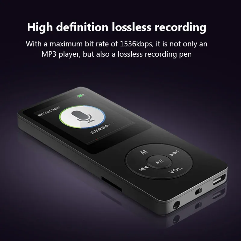 Portable MP3 Player with LCD Display, Bluetooth, FM Radio & E-books - Lossless HiFi Music Player for Travel & Fitness showcase 5