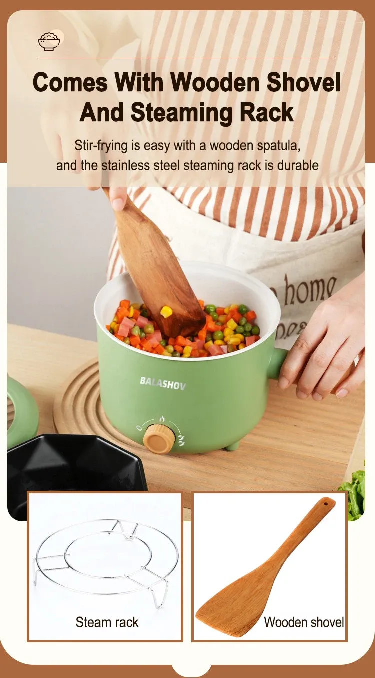 Multi-Functional Electric Cooker Pot 220V/110V Household Non-stick Pan for Hot Pot, Rice Cooking & More - Versatile Kitchen Appliance showcase 16