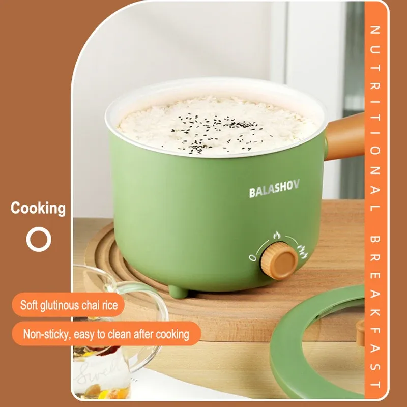 Multi-Functional Electric Cooker Pot 220V/110V Household Non-stick Pan for Hot Pot, Rice Cooking & More - Versatile Kitchen Appliance thumbnail 2