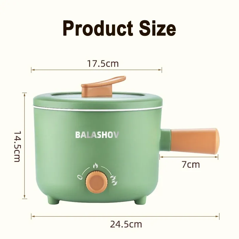 Multi-Functional Electric Cooker Pot 220V/110V Household Non-stick Pan for Hot Pot, Rice Cooking & More - Versatile Kitchen Appliance thumbnail 6