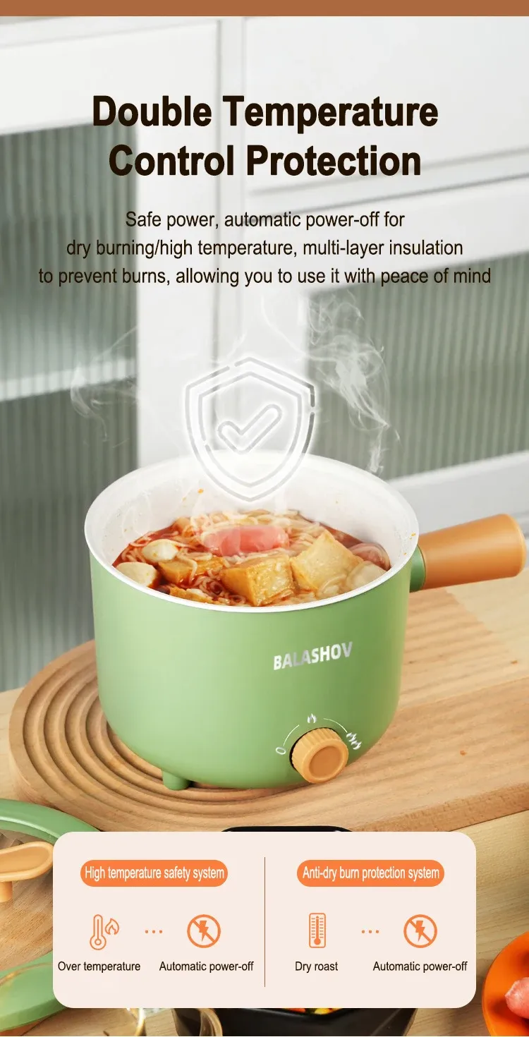 Multi-Functional Electric Cooker Pot 220V/110V Household Non-stick Pan for Hot Pot, Rice Cooking & More - Versatile Kitchen Appliance showcase 7