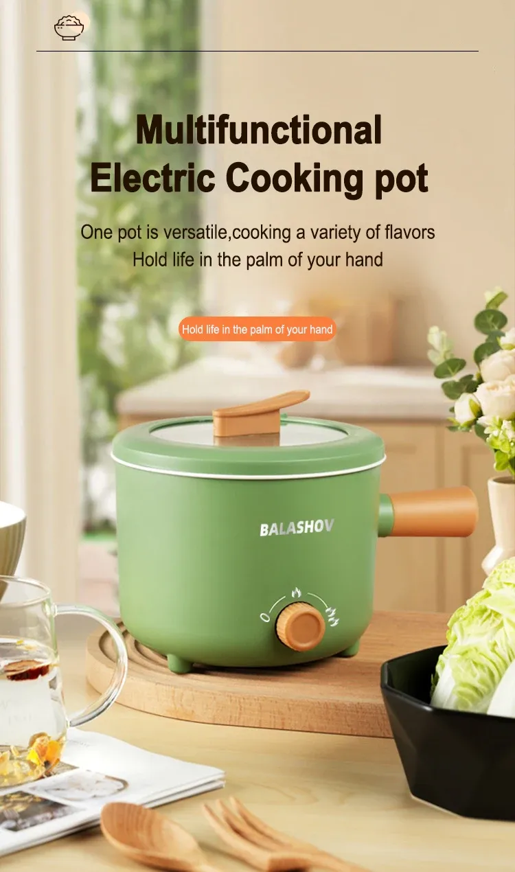 Multi-Functional Electric Cooker Pot 220V/110V Household Non-stick Pan for Hot Pot, Rice Cooking & More - Versatile Kitchen Appliance showcase 1