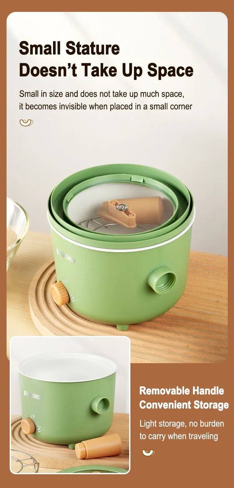 Multi-Functional Electric Cooker Pot 220V/110V Household Non-stick Pan for Hot Pot, Rice Cooking & More - Versatile Kitchen Appliance showcase 15