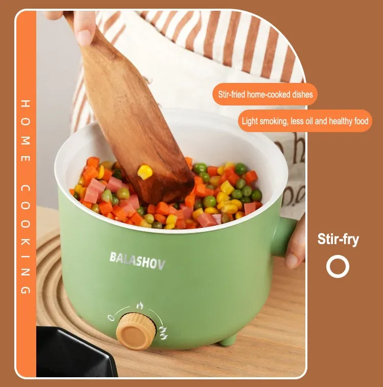 Multi-Functional Electric Cooker Pot 220V/110V Household Non-stick Pan for Hot Pot, Rice Cooking & More - Versatile Kitchen Appliance showcase 12
