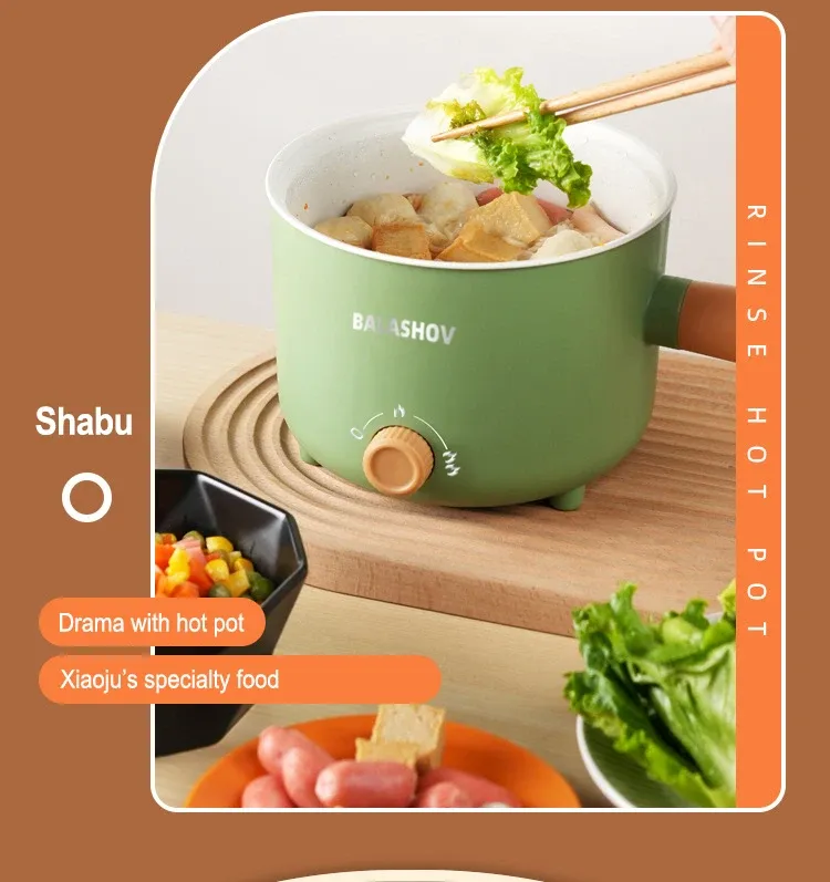 Multi-Functional Electric Cooker Pot 220V/110V Household Non-stick Pan for Hot Pot, Rice Cooking & More - Versatile Kitchen Appliance showcase 13