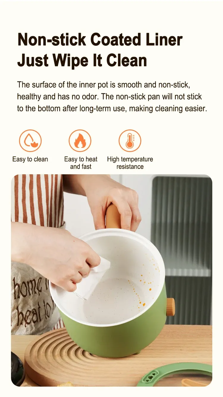 Multi-Functional Electric Cooker Pot 220V/110V Household Non-stick Pan for Hot Pot, Rice Cooking & More - Versatile Kitchen Appliance showcase 8