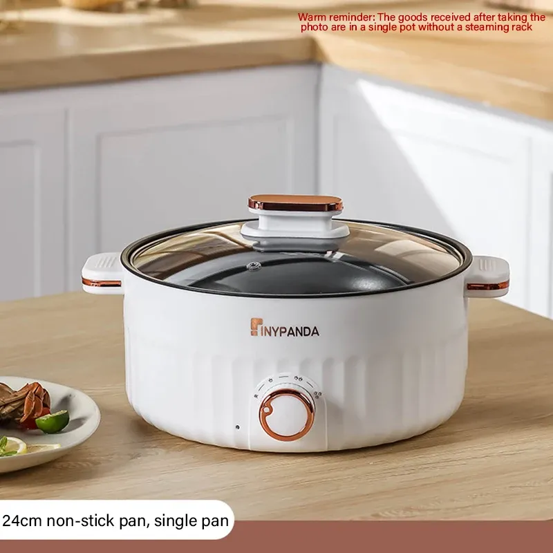 Portable Electric Multifunctional Cooker, 220V Mini Hot Pot with 7 Adjustable Programs, Non-stick Household Cookware for Kitchen, CE Certified showcase 1