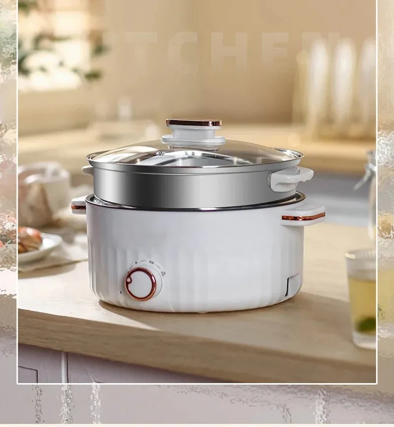 Portable Electric Multifunctional Cooker, 220V Mini Hot Pot with 7 Adjustable Programs, Non-stick Household Cookware for Kitchen, CE Certified showcase 5