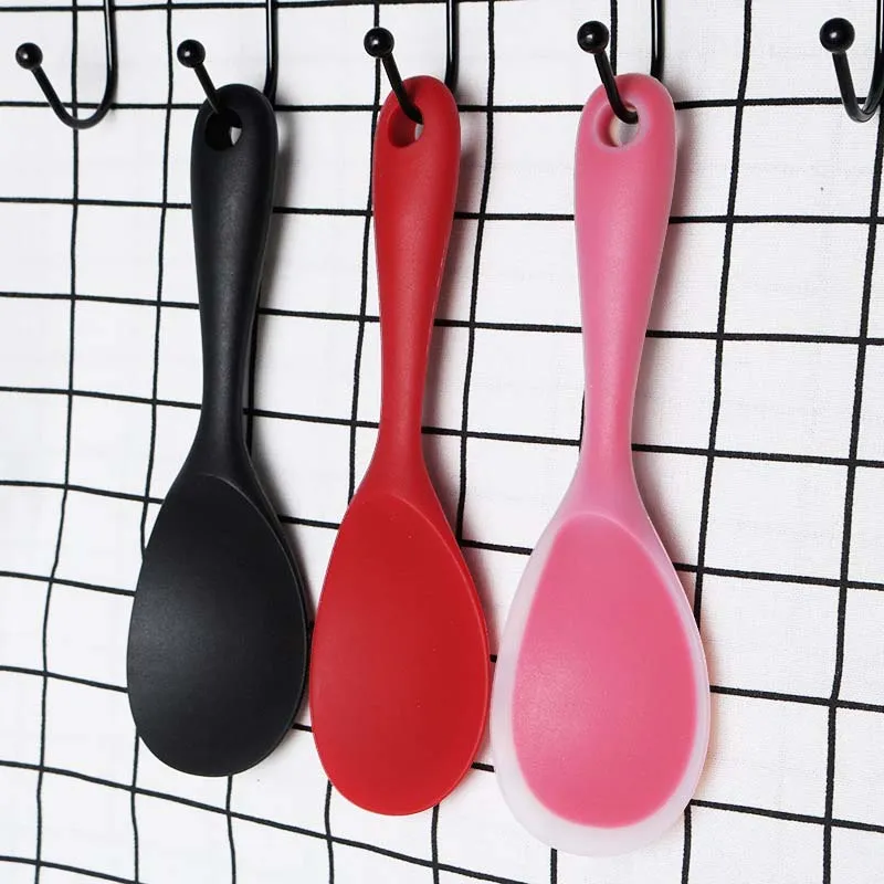 Silicone Rice Spoon Ladle with Hanging Hole - Non-stick, Heat-Resistant Cooking Scoop for Pots & Rice Cookers - Kitchen Utensil for Easy Serving showcase 8
