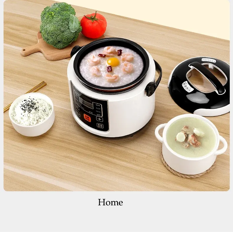 Portable 2L Electric Rice Cooker for Cars & Trucks - Multi-Cooker for Soup, Porridge, Food Steamer, Lunch Box (12V/24V) showcase 5