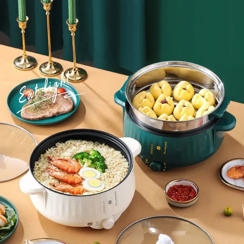 Electric Multi-Cooker 1.7L-3.2L: Non-Stick Pot for Rice, Soup, Frying - Versatile Kitchen Appliance with Dual Power Settings for Dorms & Homes showcase 2