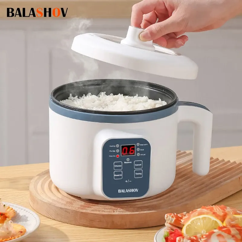 1.7L Electric Rice Cooker Multi Cooker with Non-Stick Ceramic Crystal Lining - Smart Mechanical Options for Home Kitchen Use in Ghana