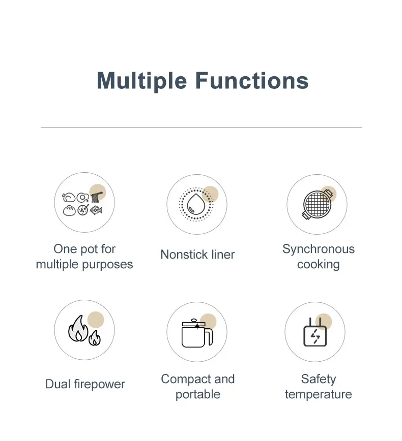 1.7L Electric Rice Cooker Multi Cooker with Non-Stick Ceramic Crystal Lining - Smart Mechanical Options for Home Kitchen Use in Ghana showcase 2