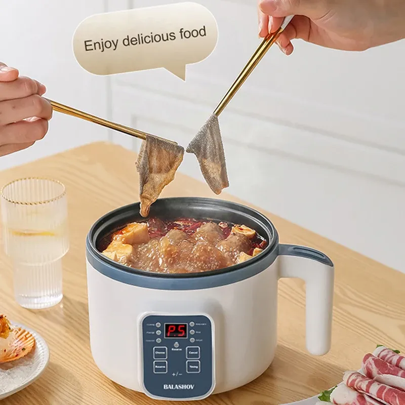 1.7L Electric Rice Cooker Multi Cooker with Non-Stick Ceramic Crystal Lining - Smart Mechanical Options for Home Kitchen Use in Ghana thumbnail 4