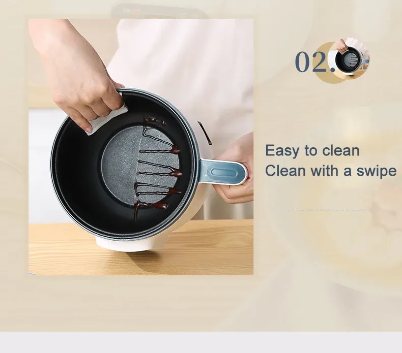 1.7L Electric Rice Cooker Multi Cooker with Non-Stick Ceramic Crystal Lining - Smart Mechanical Options for Home Kitchen Use in Ghana showcase 18
