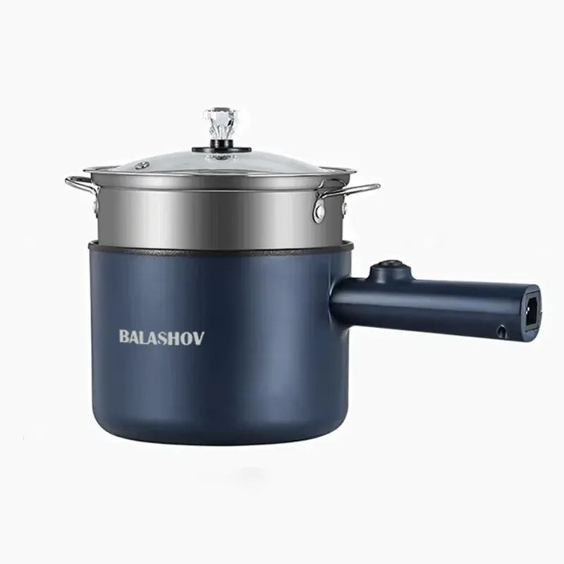220V Multifunction Electric Cooker: Dual Layer Non-Stick Hot Pot & Rice Cooker for Home & Dorm Use, Quick Cooker for Rice, Porridge, Soup, Dishes - CE Certified Blue thumbnail 6