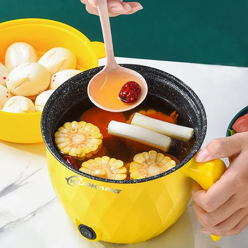 1.8L Multifunctional Electric Rice Cooker Mini Non-stick Cookware Multicooker with Steaming, Frying, Boiling Functions for Home Kitchen Appliances, Ideal for 1-2 People thumbnail 4