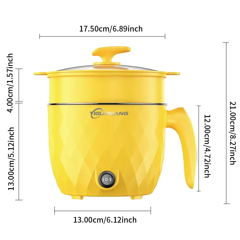 1.8L Multifunctional Electric Rice Cooker Mini Non-stick Cookware Multicooker with Steaming, Frying, Boiling Functions for Home Kitchen Appliances, Ideal for 1-2 People thumbnail 5